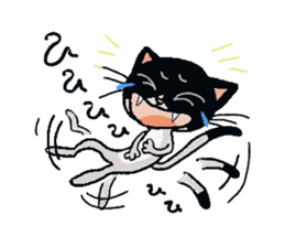 HACHI-NYAN,The happy cat sticker #7918198