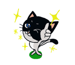 HACHI-NYAN,The happy cat sticker #7918203