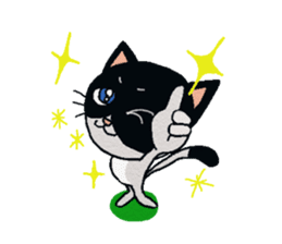 HACHI-NYAN,The happy cat sticker #7918203