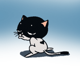 HACHI-NYAN,The happy cat sticker #7918212