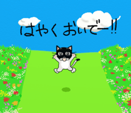 HACHI-NYAN,The happy cat sticker #7918214