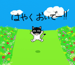 HACHI-NYAN,The happy cat sticker #7918214