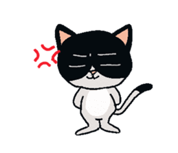 HACHI-NYAN,The happy cat sticker #7918216
