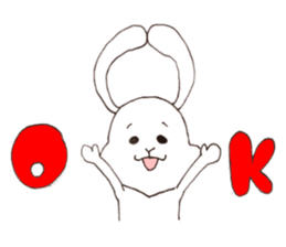The name of rabbit is Usakichi. sticker #7918516