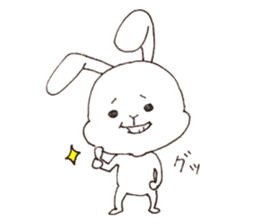 The name of rabbit is Usakichi. sticker #7918526
