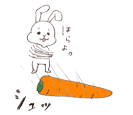 The name of rabbit is Usakichi. sticker #7918529