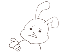 The name of rabbit is Usakichi. sticker #7918537