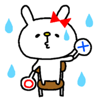 Bunny of pink cheeks. sticker #7918750