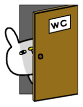 Bunny of pink cheeks. sticker #7918754