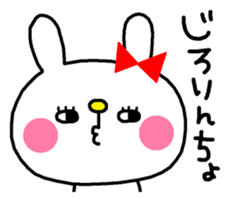 Bunny of pink cheeks. sticker #7918761