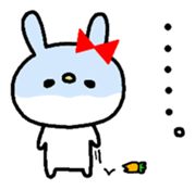 Bunny of pink cheeks. sticker #7918763