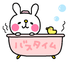 Bunny of pink cheeks. sticker #7918770