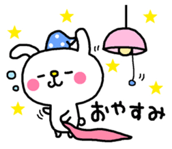 Bunny of pink cheeks. sticker #7918779