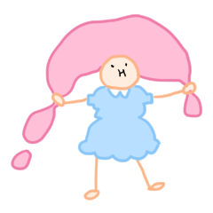 Pinky Cotton Candy Girl