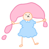 Pinky Cotton Candy Girl sticker #7918781