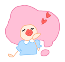 Pinky Cotton Candy Girl sticker #7918794