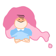 Pinky Cotton Candy Girl sticker #7918811