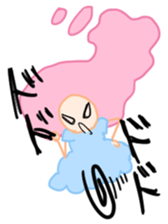 Pinky Cotton Candy Girl sticker #7918816