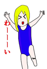 Blonde girl's everyday sticker #7920232