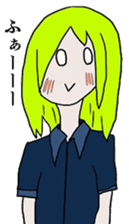 Blonde girl's everyday sticker #7920236