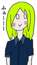 Blonde girl's everyday sticker #7920236