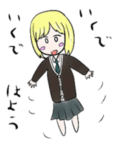Blonde girl's everyday sticker #7920246