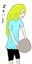 Blonde girl's everyday sticker #7920247