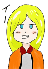 Blonde girl's everyday sticker #7920251