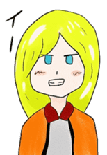Blonde girl's everyday sticker #7920251