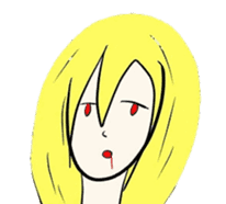 Blonde girl's everyday sticker #7920252