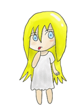 Blonde girl's everyday sticker #7920253
