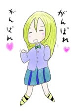 Blonde girl's everyday sticker #7920255