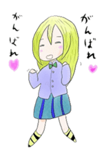 Blonde girl's everyday sticker #7920255