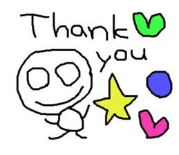 cute hand writing sticker sticker #7920260