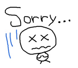 cute hand writing sticker sticker #7920261