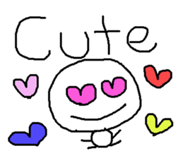 cute hand writing sticker sticker #7920265