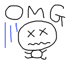 cute hand writing sticker sticker #7920266