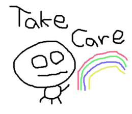 cute hand writing sticker sticker #7920267