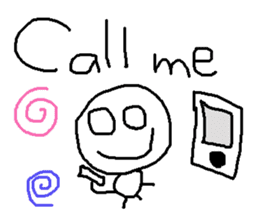 cute hand writing sticker sticker #7920271