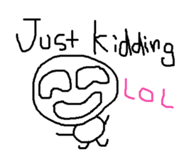 cute hand writing sticker sticker #7920276