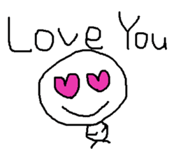 cute hand writing sticker sticker #7920277