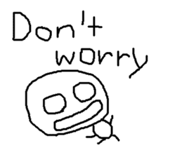 cute hand writing sticker sticker #7920278