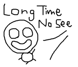 cute hand writing sticker sticker #7920279