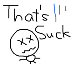 cute hand writing sticker sticker #7920282