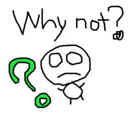 cute hand writing sticker sticker #7920283