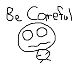 cute hand writing sticker sticker #7920284