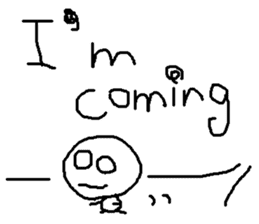 cute hand writing sticker sticker #7920286