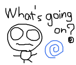 cute hand writing sticker sticker #7920287