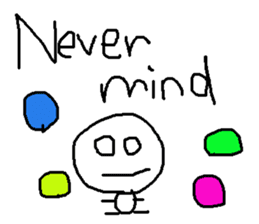 cute hand writing sticker sticker #7920290