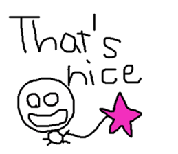 cute hand writing sticker sticker #7920292